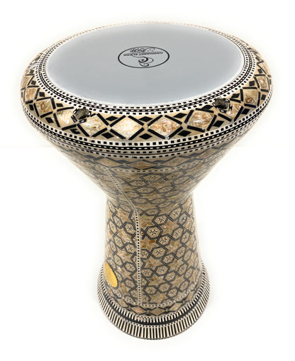 18.5" Sombaty Gawharet El Fan Mother of pearl Sombaty Darbuka Doumbek -PCDS001