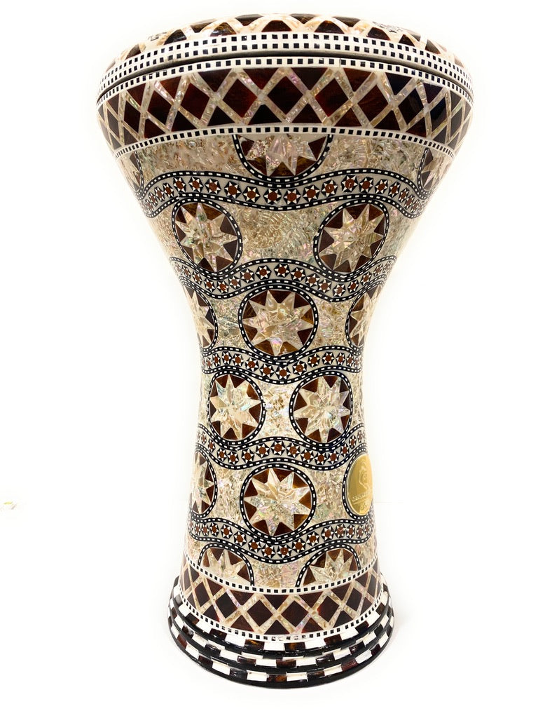 17" Gawharet El Fan  Egyptian handmade Mother of pearl Darbuka Drum (Tabla Doumbek) Model: PCDW006