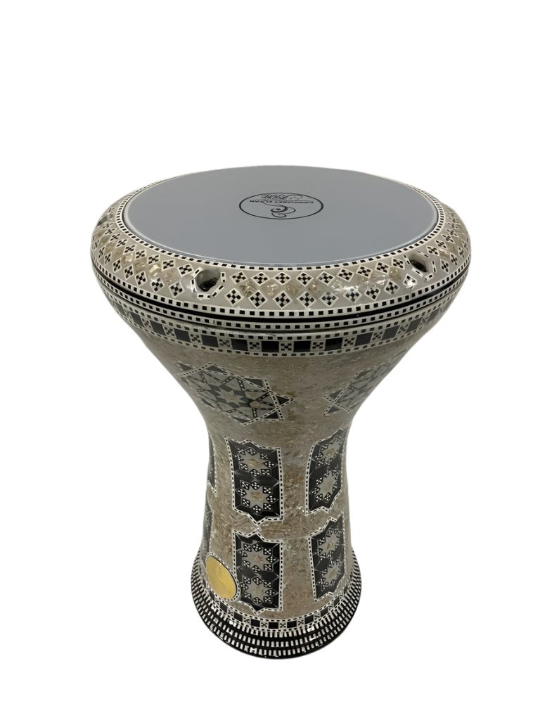 17" Gawharet El Fan  Egyptian handmade Mother of pearl Darbuka Drum (Tabla Doumbek) PCDW011