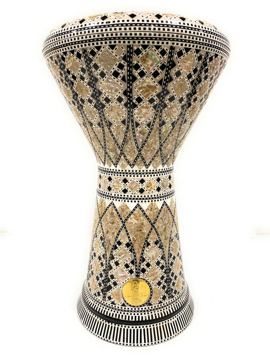 18.5" Sombaty Gawharet El Fan Mother of pearl Sombaty Darbuka Doumbek -PCDS004