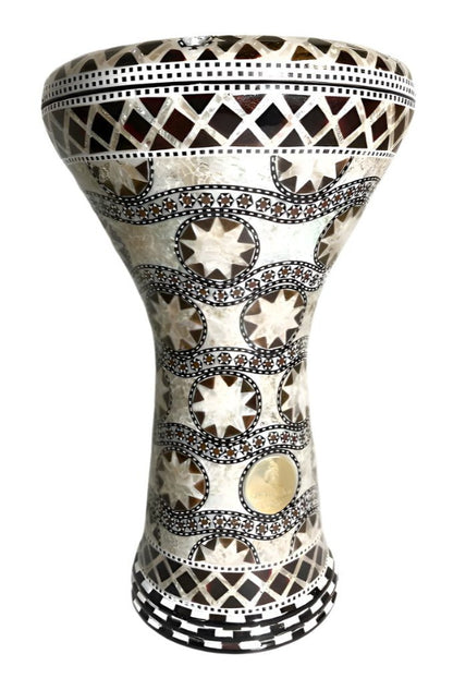 17" Gawharet El Fan  Egyptian handmade Mother of pearl Darbuka Drum (Tabla Doumbek) Model: PCDW006