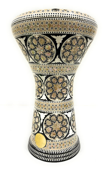 17" Gawharet El Fan Egyptian handmade Mother of pearl Darbuka Drum (Tabla Doumbek) Model: PCDW007