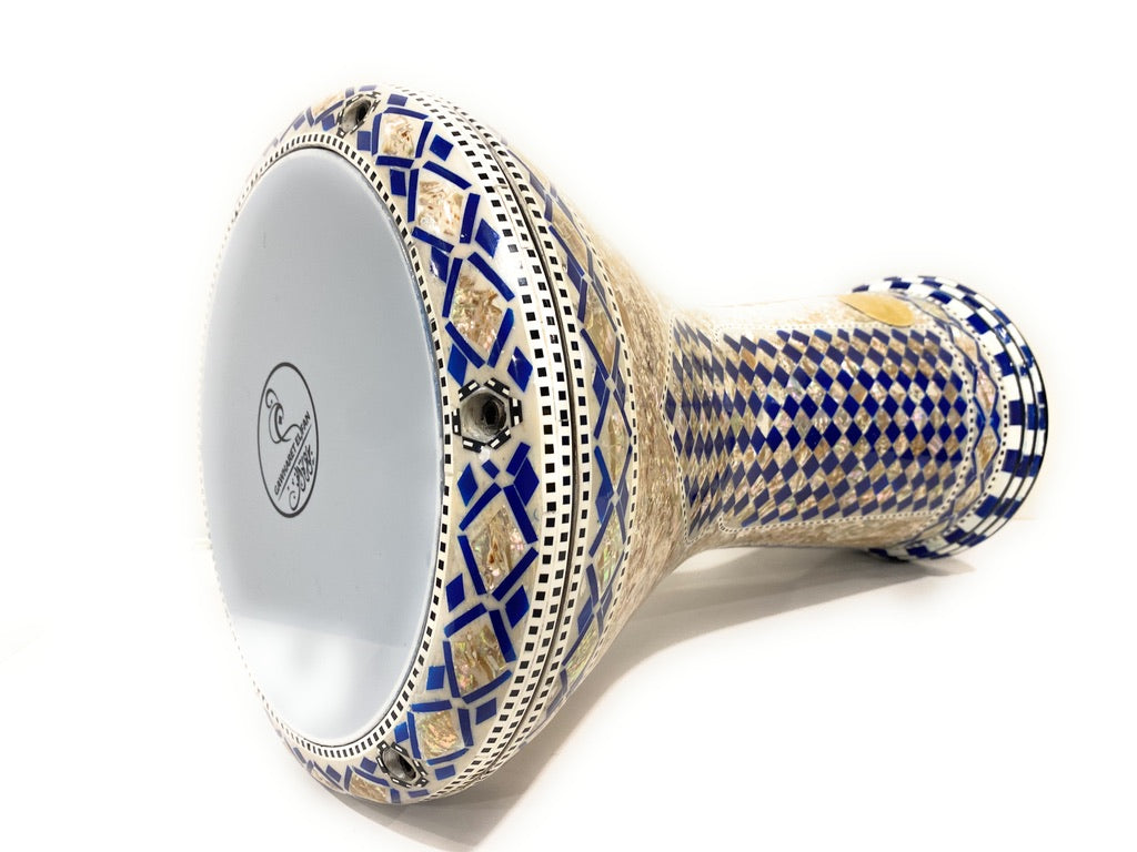 17" Gawharet El Fan Egyptian handmade Mother of pearl Darbuka Drum (Tabla Doumbek) Model: PCDW009