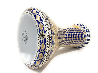 17" Gawharet El Fan Egyptian handmade Mother of pearl Darbuka Drum (Tabla Doumbek) Model: PCDW009