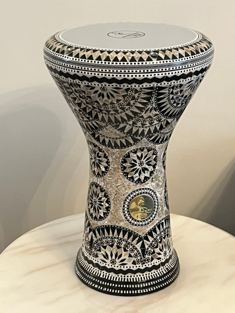 17" Gawharet El Fan  Egyptian handmade Mother of pearl Darbuka Drum (Tabla Doumbek) Model:PCDW003