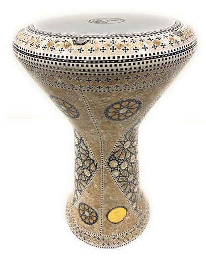 18.5" Sombaty Gawharet El Fan Mother of pearl Sombaty Darbuka Doumbek -PCDS002