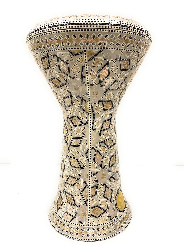 18.5" Sombaty Gawharet El Fan Mother of pearl Sombaty Darbuka Doumbek -PCDS003