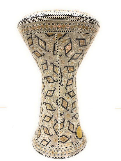 18.5" Sombaty Gawharet El Fan Mother of pearl Sombaty Darbuka Doumbek -PCDS003