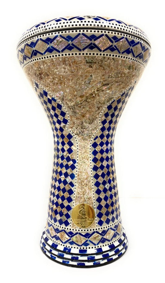 17" Gawharet El Fan Egyptian handmade Mother of pearl Darbuka Drum (Tabla Doumbek) Model: PCDW009