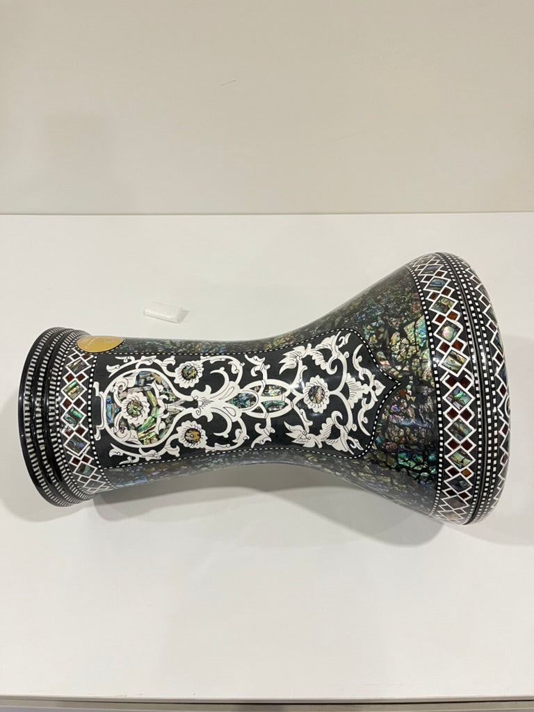 17" Gawharet El Fan Premium Blue Mother of pearl  Darbuka Doumbek - PCDB003