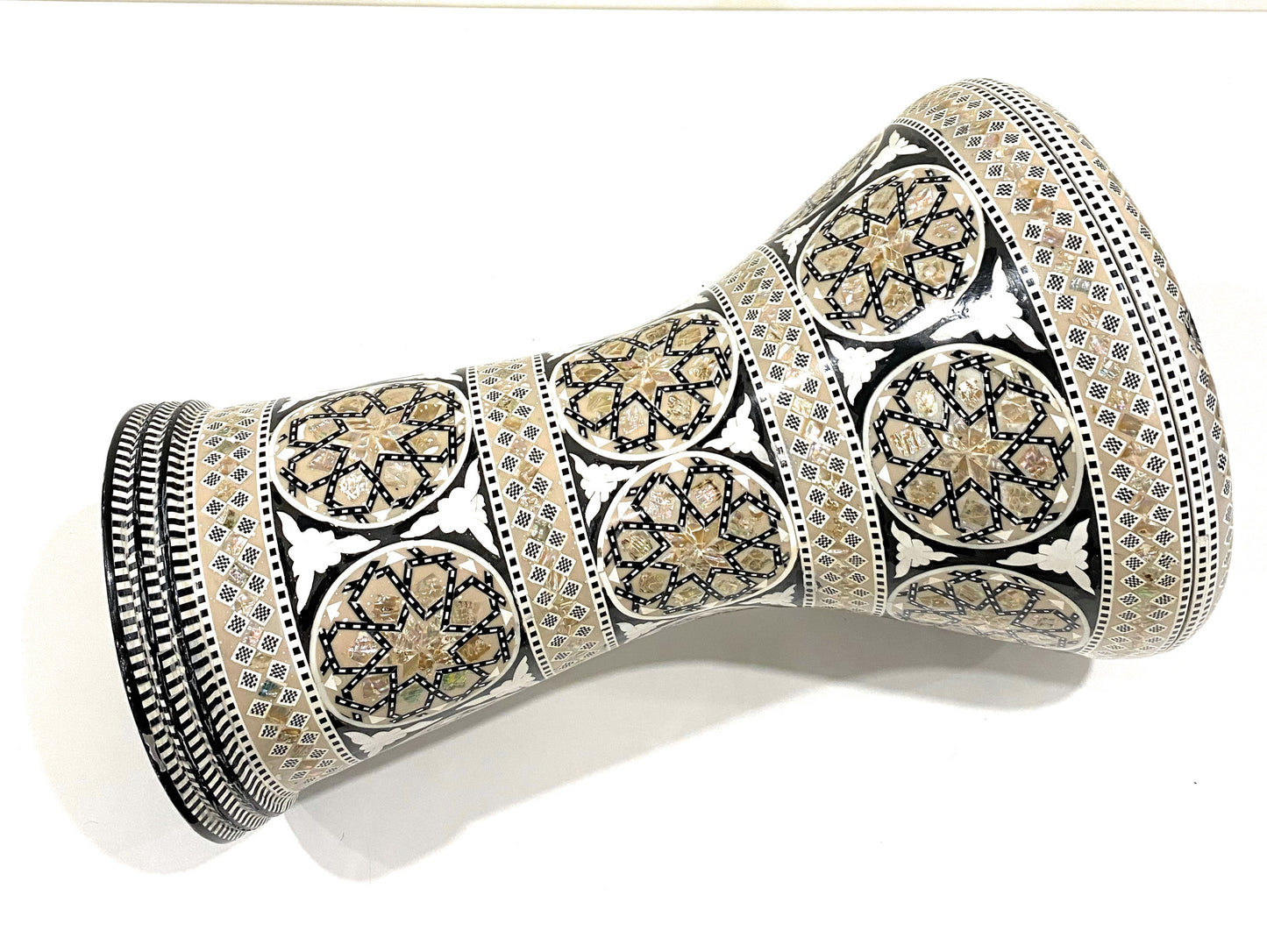 17" Gawharet El Fan Egyptian handmade Mother of pearl Darbuka Drum (Tabla Doumbek) Model: PCDW007