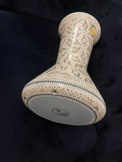 18.5" Sombaty Gawharet El Fan Mother of pearl Sombaty Darbuka Doumbek -PCDS003