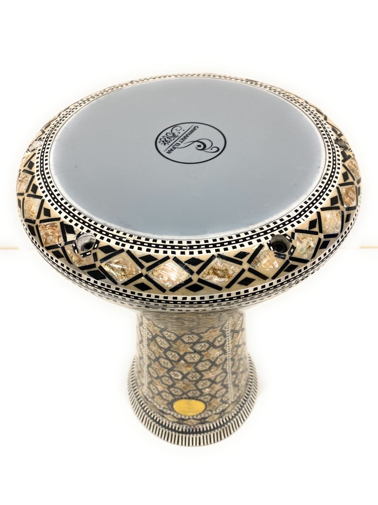 18.5" Sombaty Gawharet El Fan Mother of pearl Sombaty Darbuka Doumbek -PCDS001