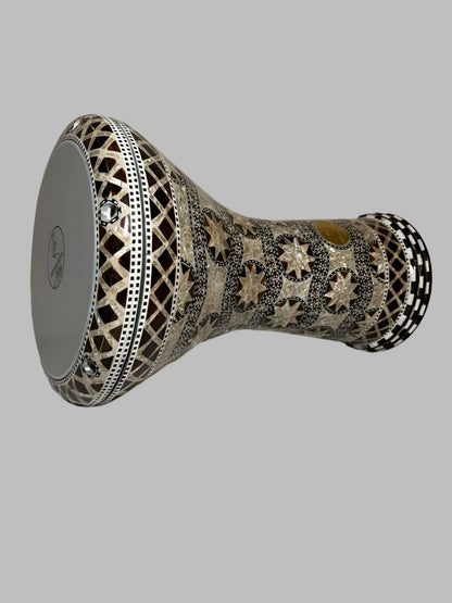 17" Gawharet El Fan  Egyptian handmade Mother of pearl Darbuka Drum (Tabla Doumbek) Model: PCDW006