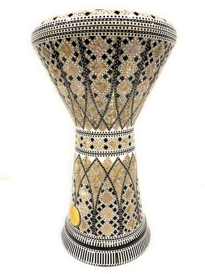 18.5" Sombaty Gawharet El Fan Mother of pearl Sombaty Darbuka Doumbek -PCDS004