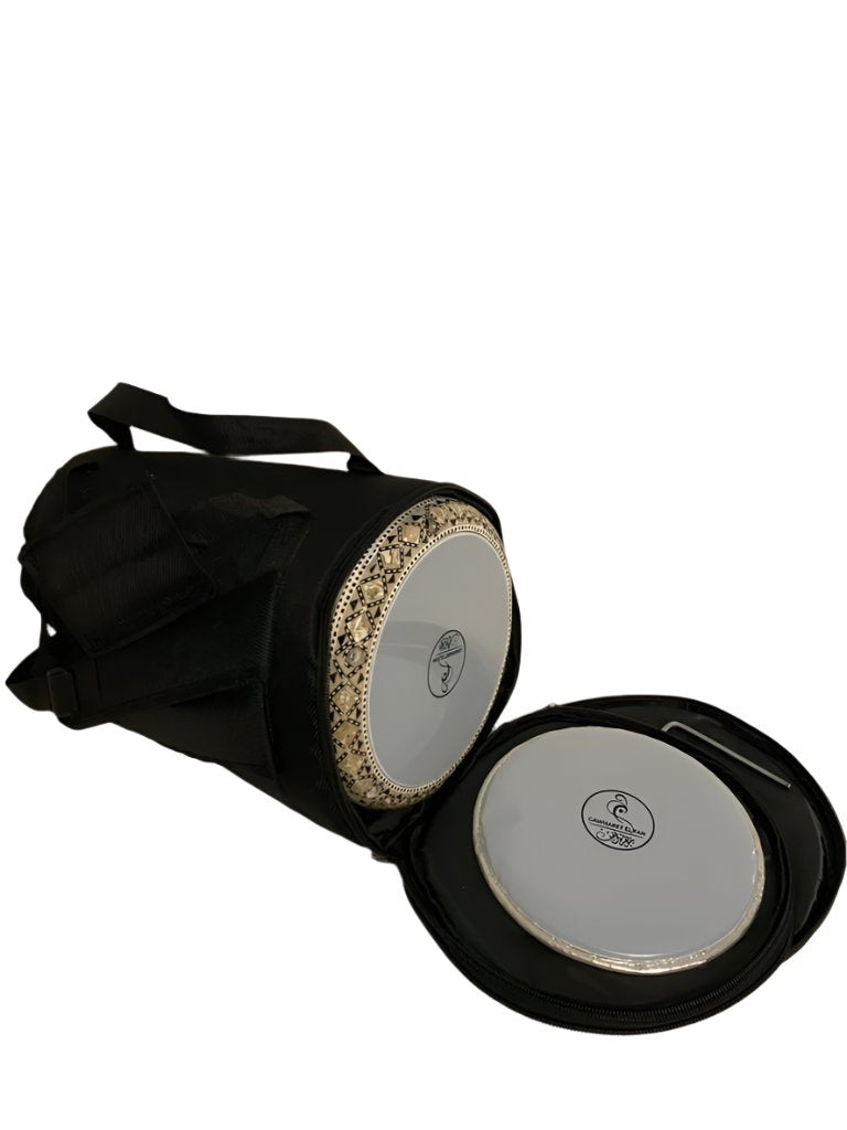 17" Gawharet El Fan Egyptian Handmade Mother of Pearl Darbuka Drum (Tabla Doumbek) Model: PCDW005