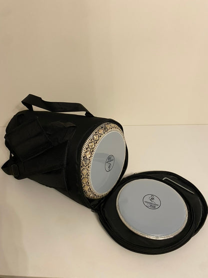 17" Gawharet El Fan Egyptian handmade Mother of pearl Darbuka Drum (Tabla Doumbek) Model: PCDW012