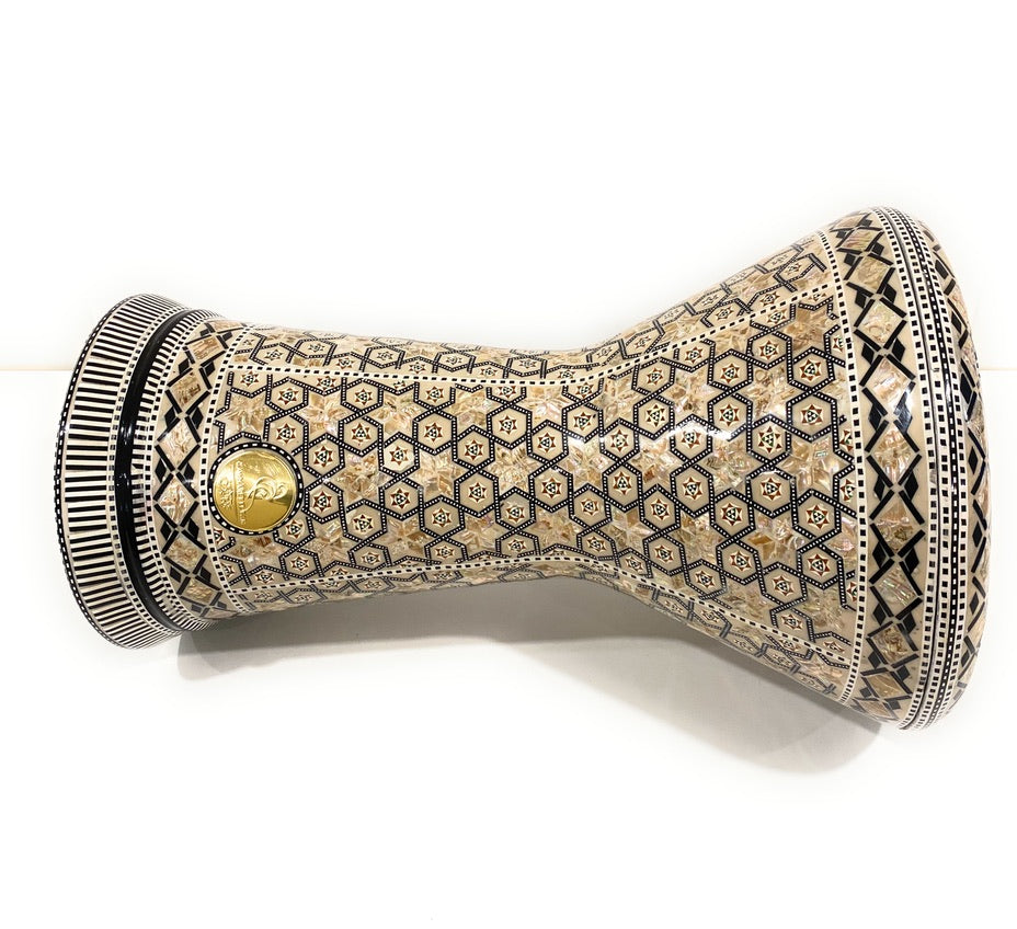 18.5" Sombaty Gawharet El Fan Mother of pearl Sombaty Darbuka Doumbek -PCDS001