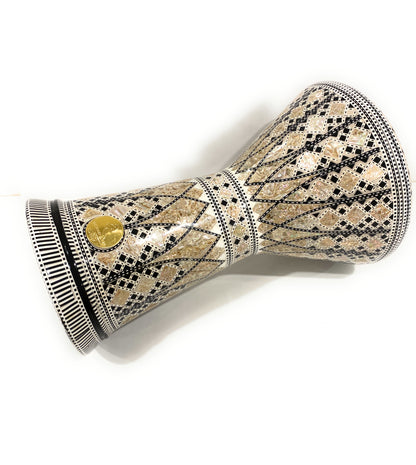 18.5" Sombaty Gawharet El Fan Mother of pearl Sombaty Darbuka Doumbek -PCDS004