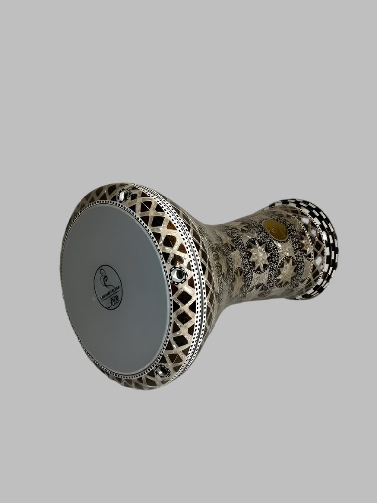 17" Gawharet El Fan  Egyptian handmade Mother of pearl Darbuka Drum (Tabla Doumbek) Model: PCDW006