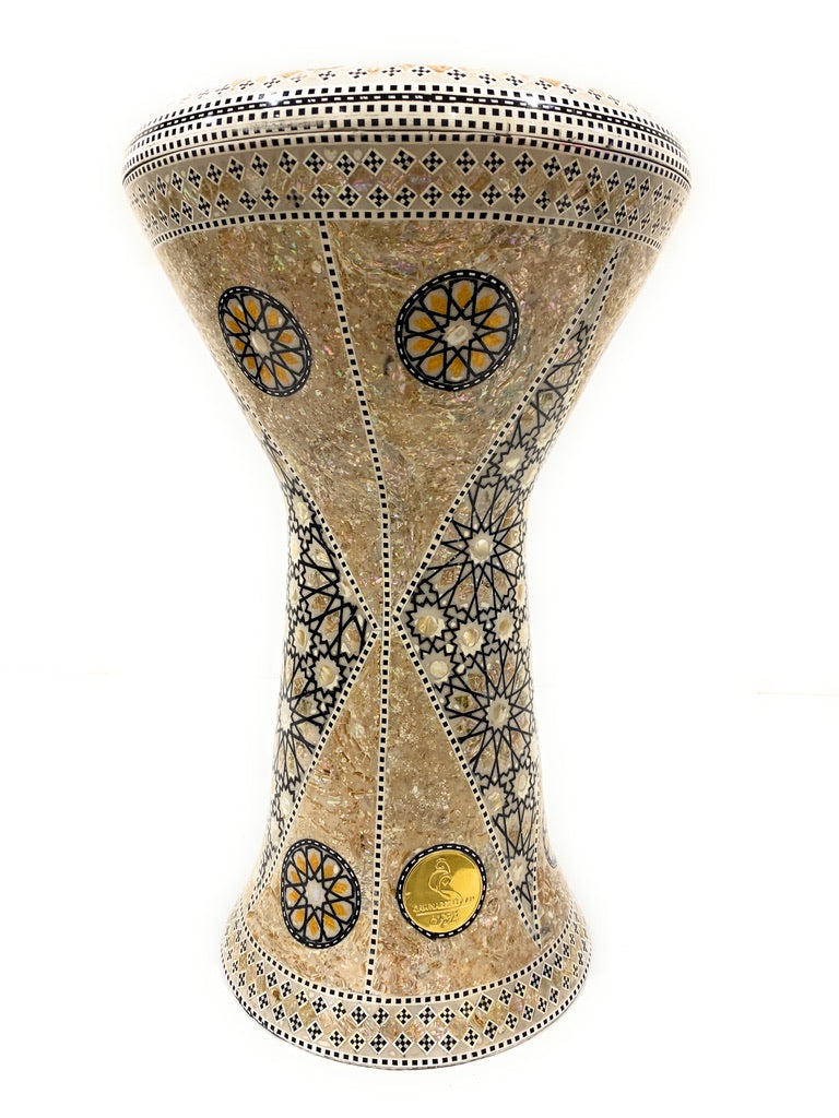 18.5" Sombaty Gawharet El Fan Mother of pearl Sombaty Darbuka Doumbek -PCDS002