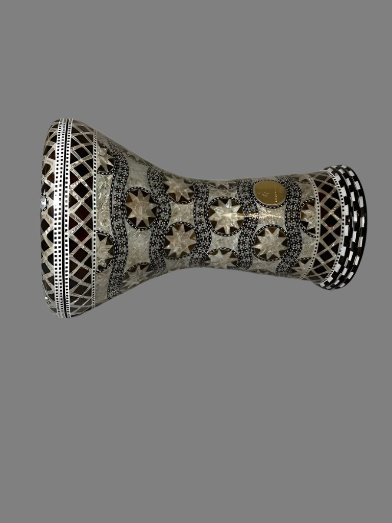 17" Gawharet El Fan  Egyptian handmade Mother of pearl Darbuka Drum (Tabla Doumbek) Model: PCDW006