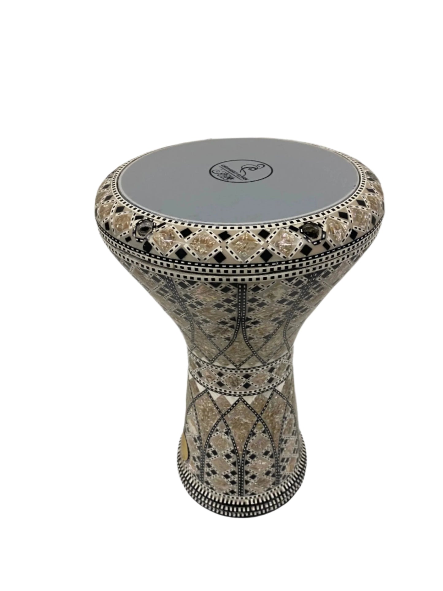 17" Gawharet El Fan  Egyptian handmade Mother of pearl Darbuka Drum (Tabla Doumbek) Model: PCDW002