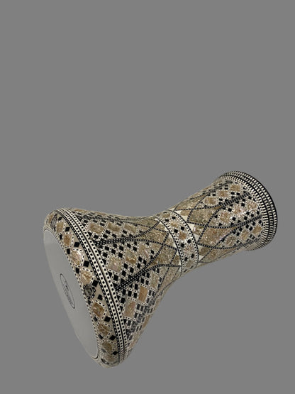 17" Gawharet El Fan  Egyptian handmade Mother of pearl Darbuka Drum (Tabla Doumbek) Model: PCDW002