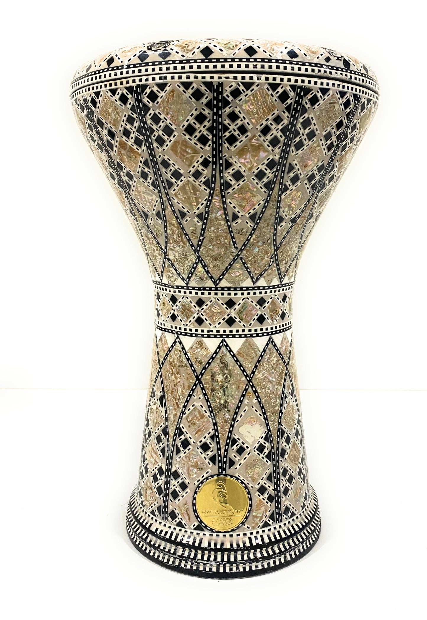 17" Gawharet El Fan  Egyptian handmade Mother of pearl Darbuka Drum (Tabla Doumbek) Model: PCDW002